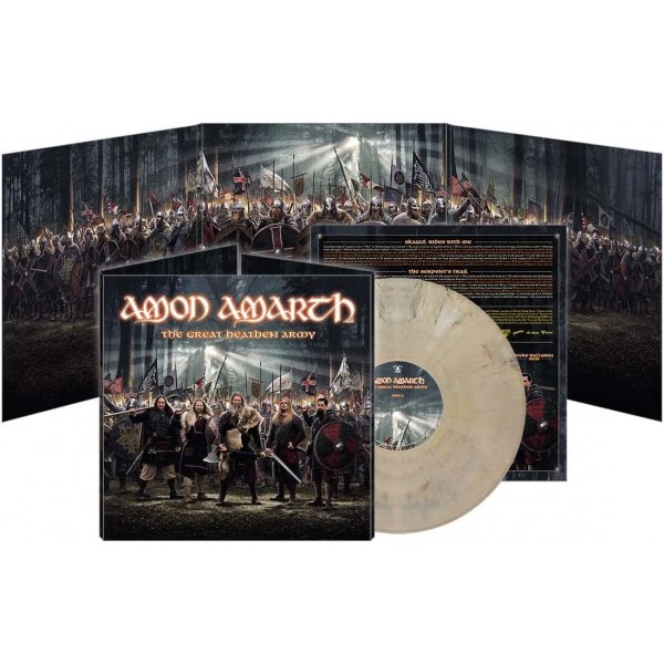 AMON AMARTH - The Great Heathen Army (white Marbled Vinyl)