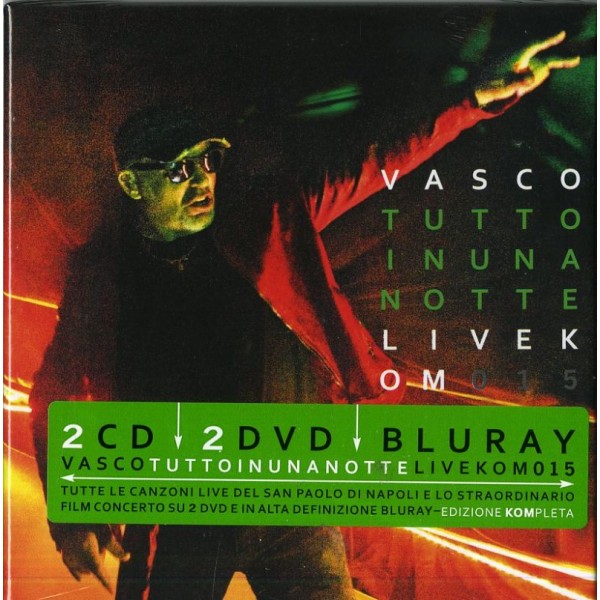 ROSSI VASCO - Tutto In Una Notte Live Kom 2015 (2cd+2dvd+bluray)