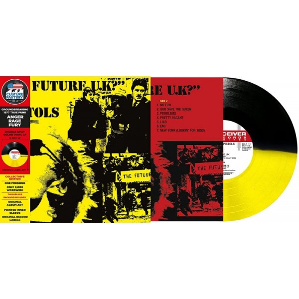 SEX PISTOLS - No Future Uk - Black & Yellow Vinyl