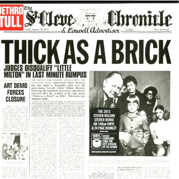 JETHRO TULL - Thick As A Brick (steven Wilso