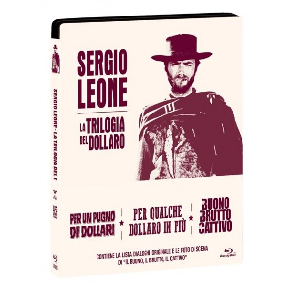 Sergio Leone ''la Trilogia Del Dollaro'' Steelbook (box 3 Br) + Booklet