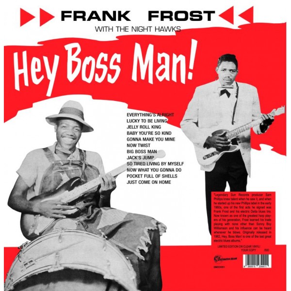 FRANK FROST WITH THE - Hey Boss Man! (clear) (numbered)
